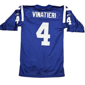 VTG Adam Vinatieri Indianapolis Colts Blue Reebok Authentic Jersey Small NFL